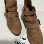 Universal Threads Woman’s Universal Thread Kelsey Faux Suede Side Zip Triple Buckle 9.5 Bootie Photo 0