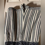 American Eagle  Size Small Blue & White Striped Romper with‎ Cutout and Pockets Photo 6