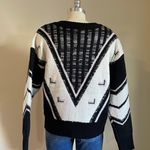 Line and Dot NWT Black And White Helena Sweater Photo 4