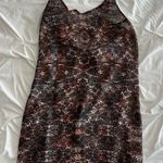 Elegant Multicolor Patterned Dress Black Photo 0