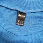 SheIn  royal blue ribbed crop top Photo 3