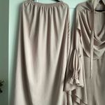 Women 2pc Prayer Dress Long Sleeve Hijab/Niqab Khimar Skirt Set Kaftan Pink New Size L Photo 2