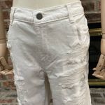 DKNY distressed high rise white bootcut ankle jeans / 29 / EUC Photo 6