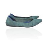 Rothy's ‎ The Point Aqua Heather Turquoise Flats Size 8 Shoes Slip On Ballet Knit Photo 2