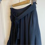 IRO  Paris NEW Wispy Asymmetric Hem Ruffled Crepe de Chine Silk Skirt Black Sz 36 Photo 9