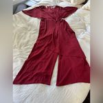 NWT: Halston Elegant Red Jumpsuit Size 12 Photo 0