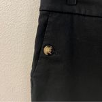 J. Crew Linen Cotton Blend Sailor Pant Black Ankle Crop Button Pocket Size 14 Photo 3