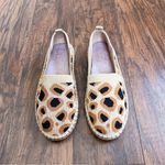 Deltan • Hensley Flyknit Espadrille leopard animal print flat slip on knit Size 7 Photo 2