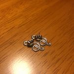 treble clef silver earrings Photo 3