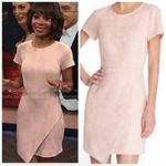 AQUA Blush Microsuede Asymmetrical Hem Mini Dress Photo 2