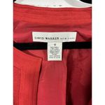 David Warren New York Red Textured Blazer Elegant Professional Wear Size 12 Photo 3