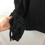 Forever 21  tie sleeve black sweatshirt 2X Photo 2