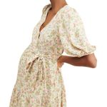 Glamorous Boom Maternity Wrap Tiered Floral Maxi Dress Size 6 Photo 1