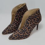 Jessica Simpson  Taveli Womens Leopard Print High Heel Pointed Toe Booties Size 9 Photo 1