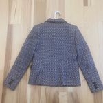 Karl Lagerfeld  pink and black tweed blazer Sz 4 with ruffle pockets Photo 2