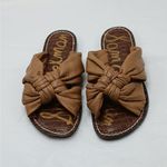Sam Edelman  Garson Sandals Womens 6M Brown Leather Slip On Slides Summer Shoes Photo 1