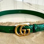 Gucci GG Logo Python Belt Photo 1