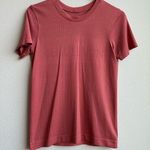 Lululemon Shirt Women's 6 Pink Coral Breeze By Top Short Sleeve Seamless Logo Photo 0