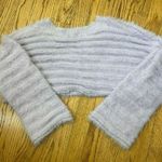 Urban Outfitters | Lavender Fuzzy Eyelash Cropped Leela Sweater Size S Photo 8