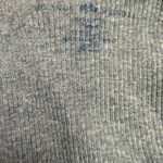 Brandy Melville Dark Grey Long Sleeve Ribbed Knit Cropped Top Scoop Neck Small Photo 3