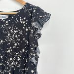 Koch  Madison Dress‎ Black White Stars Ruffle Tiered Made USA Women's Medium $320 Photo 3