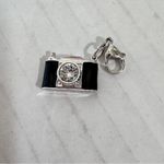 Origami Owl  Silver Black Camera Charm Rhinestone Jewelry Photo 5