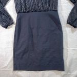 Nicole by Nicole Miller | Velvet Top Bodycon Dress | Size 6 Black Photo 7