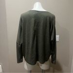 H by Bordeaux H by bordeaus green long sleeve blouse top Photo 4