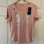 Under Armour NWT Under Armor Loose Fit Scoop Neck Pink Tee Shirt Photo 0