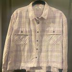 BP  Plaid Button-Up Shirt in Light Purple Photo 0