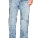 RE/DONE  Distressed Low Slung Crop Rigid Jeans New Size 30 Photo 0