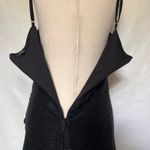 Vintage Y2K Onyx Nite Slip Dress Sz 10 Whimsigoth Vampy Shimmer Sheer Mob Wife Black Photo 6