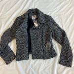 Forever 21 Black and Gray Textured Jacket Size Medium Photo 5