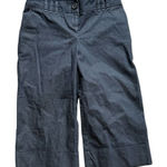 Ann Taylor Womens  LOFT Marisa Charcoal Pinstripe Cropped Capri Pants - Sz 4 Photo 0