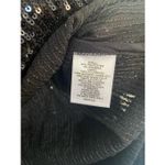 Halogen  Dark Black Sequin Button Down Shirt Sz  M Photo 7