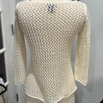 Escapade Ivory Cream Knit Sweater Top Tan Photo 2