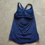 Athleta  Transcendence Support Strappy Bra Tank Top‎ in Navy Photo 3