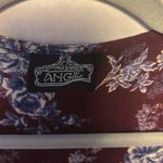 Angie Burgundy and Blue Floral Kimono
Open Front Short Sleeves FITS UP TO XL Photo 8