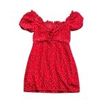 Sundae Muse Archie Red Floral Mini Peasant Dress size 8 Photo 4