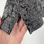 Chico's Women's Snake Skin Print Crew Neck Short Sleeve Jacquard Tee Black Sz 2P Photo 5