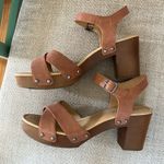Lucky Brand Worn 1 x!!  Leather Heeled Sandals Photo 3