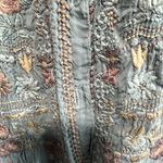 Johnny Was  embroidered Button Down Blouse, Size Large Photo 6