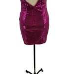 Hello Molly  Citadel Skies Sequin Mini Dress Fuchsia Purple‎ Pink Size US 6 Photo 10