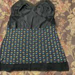 Vintage Kayser Nylon Lace Camisole size 36 Black Flower Geo Print 80s Size M Photo 2