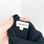 superdown  Revolve Black Ribbed Knit Kellen Midi Dress Bodycon Cutout Back Size S Photo 6