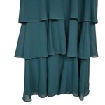 Cattiva New York Women's 6 Vintage Union Made Green Tiered Midi Dress Photo 5