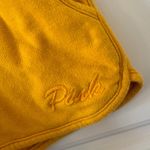 Victoria's Secret  PINK sz M Womens Yellow Logo Campus Shorts Lounge Sleep Casual Photo 3