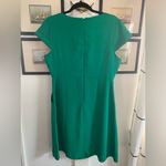 Nicole Miller Soft Kelly Green Shift Dress Cap Sleeves Sz 10 w/Pockets Photo 4