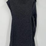 Diane Von Furstenberg  Gabi Felted Ruched Wool Blend Charcoal Gray Dress Size 6 Photo 2