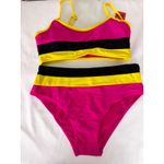 Jordan Emme  Bikini Swimsuit High Waist Striped Retro Sexy Small‎ Photo 1